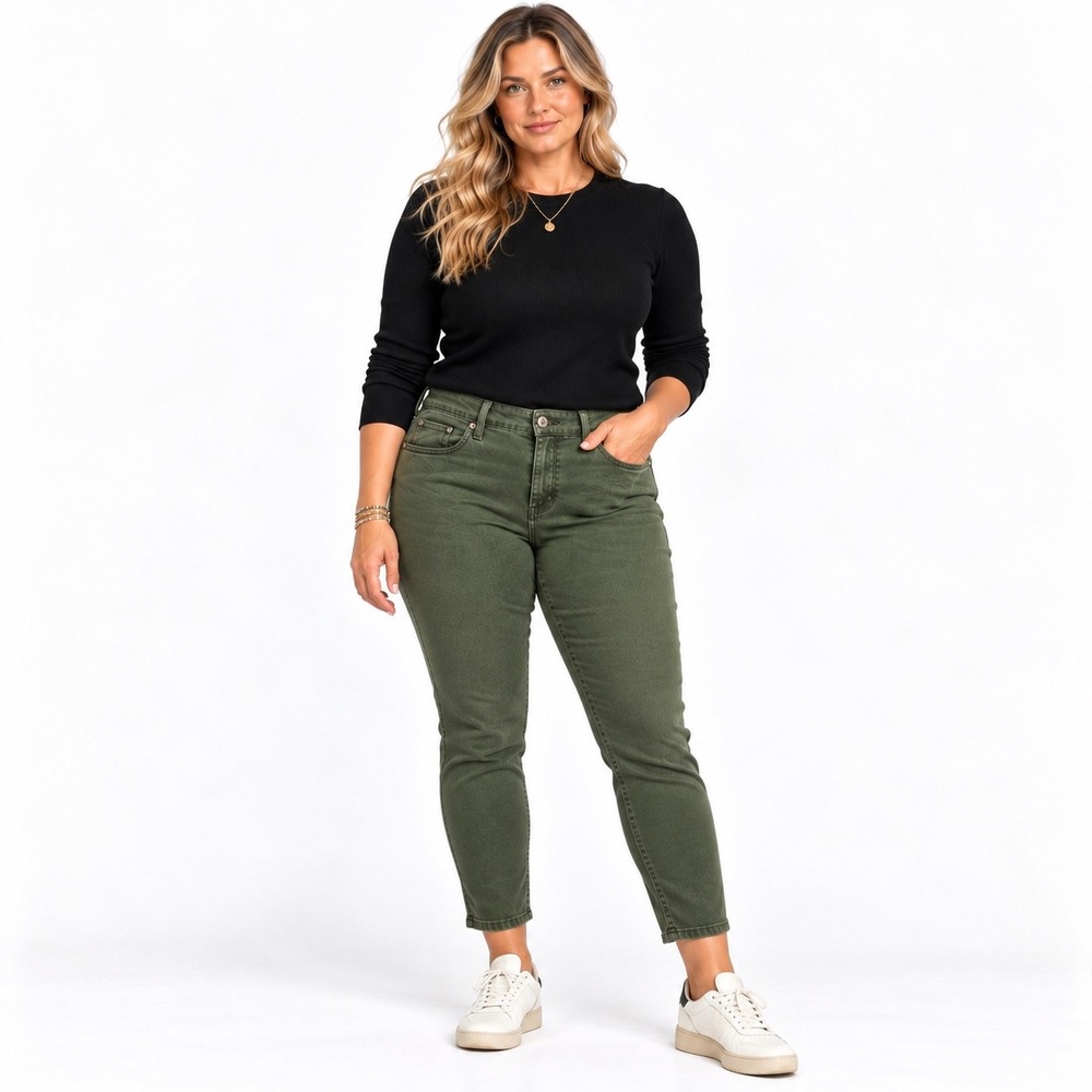 AG Green The Abbey Ankle Super Skinny Pants Mid-Rise Stretch | Size 32R